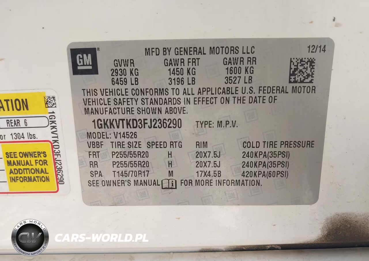 2015 GMC Acadia Denali VIN:1GKKVTKD3FJ236290 - 9