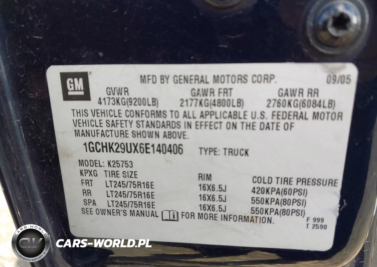 2006 Chevrolet Silverado 2500Hd Lt2 VIN:1GCHK29UX6E140406 - 9