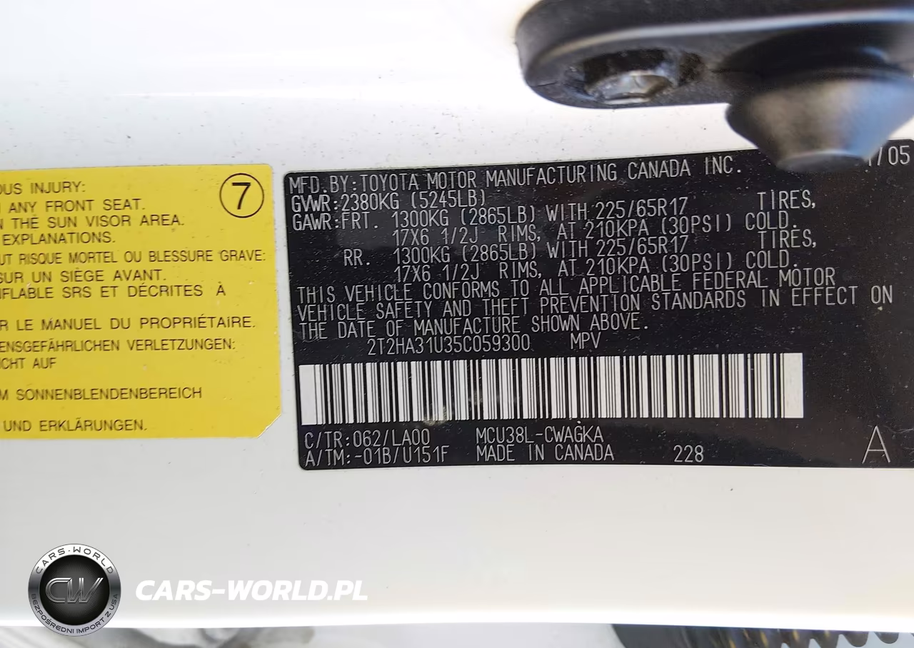 2005 Lexus Rx 330 VIN:2T2HA31U35C059300 - 9