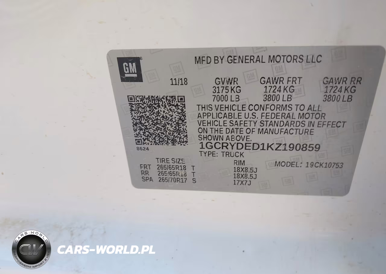2019 Chevrolet Silverado 1500 Lt VIN:1GCRYDED1KZ190859 - 9
