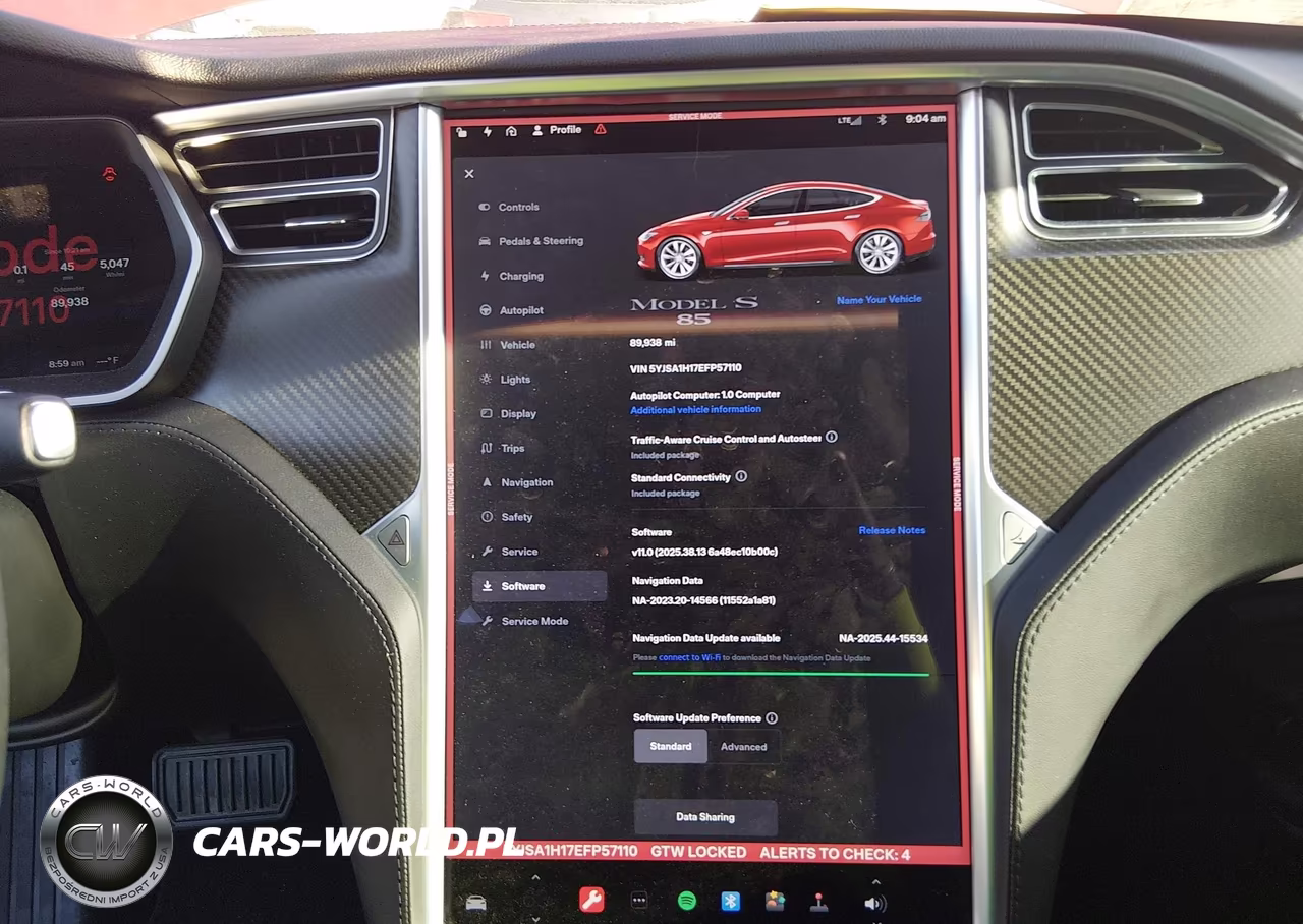 2014 Tesla Model S P85 VIN:5YJSA1H17EFP57110 - 7