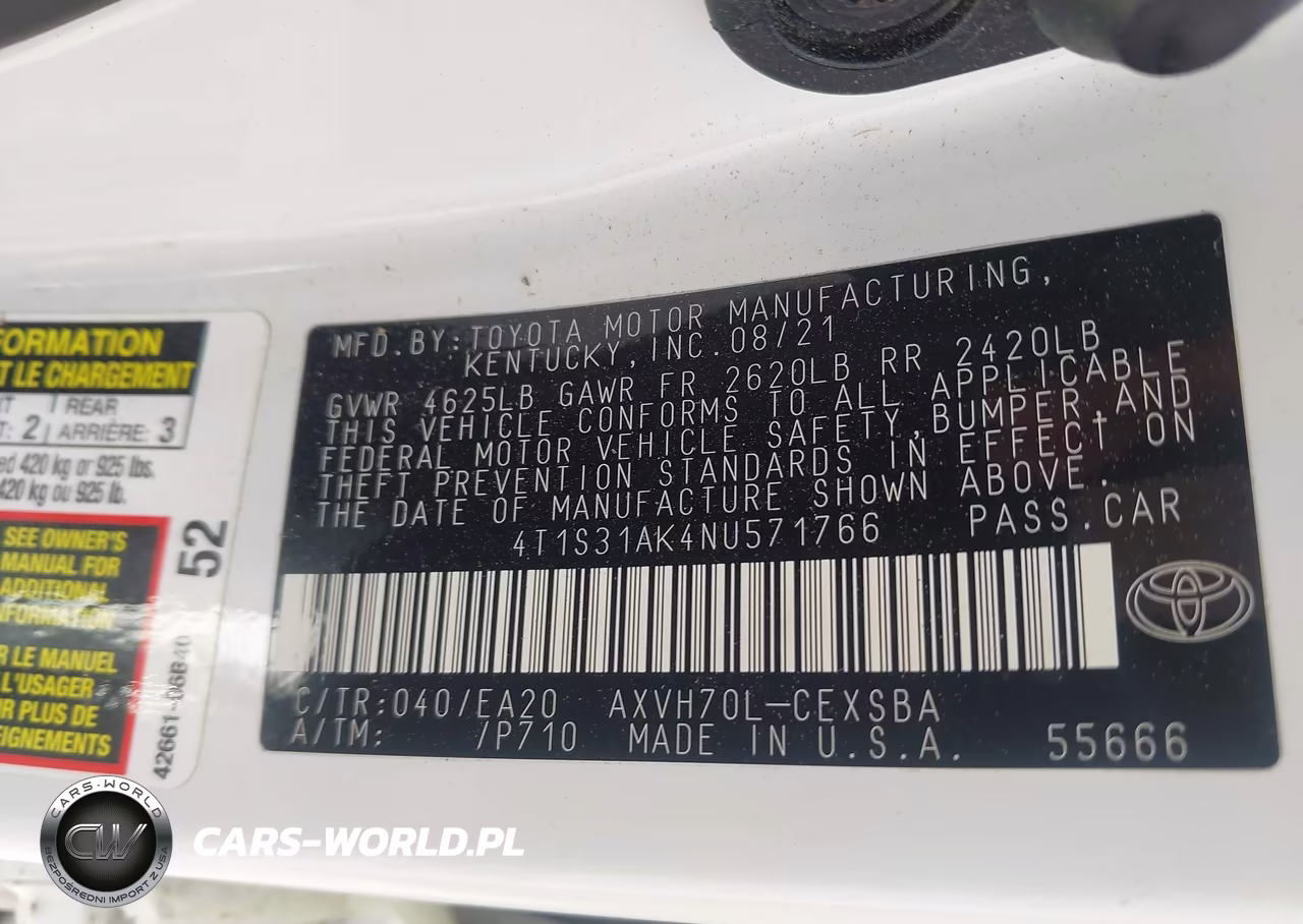 2022 Toyota Camry Se Hybrid VIN:4T1S31AK4NU571766 - 9