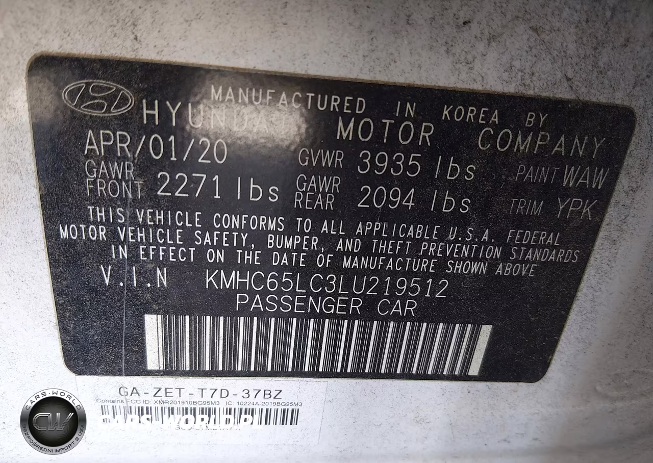 2020 Hyundai Ioniq Hybrid Blue VIN:KMHC65LC3LU219512 - 9
