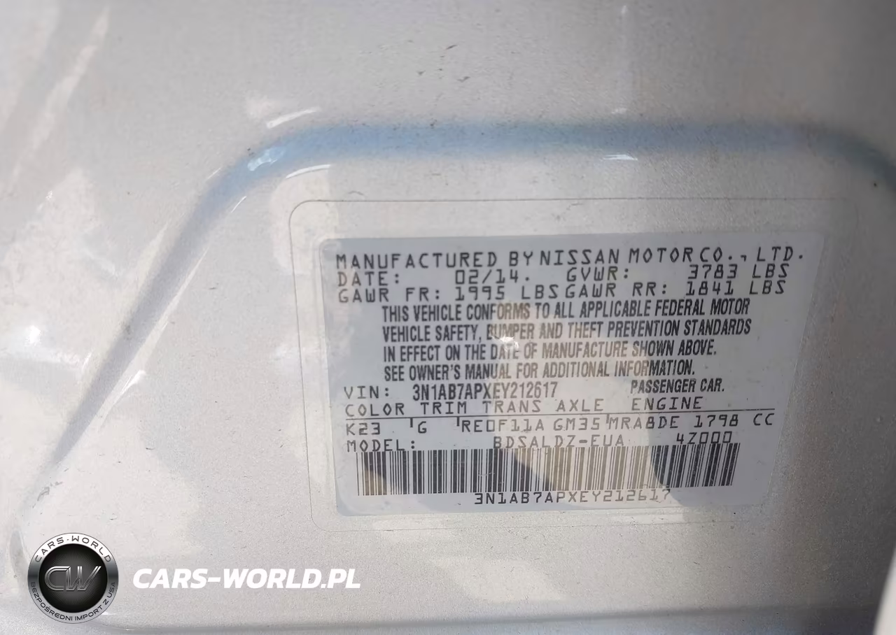 2014 Nissan Sentra Sv VIN:3N1AB7APXEY212617 - 9