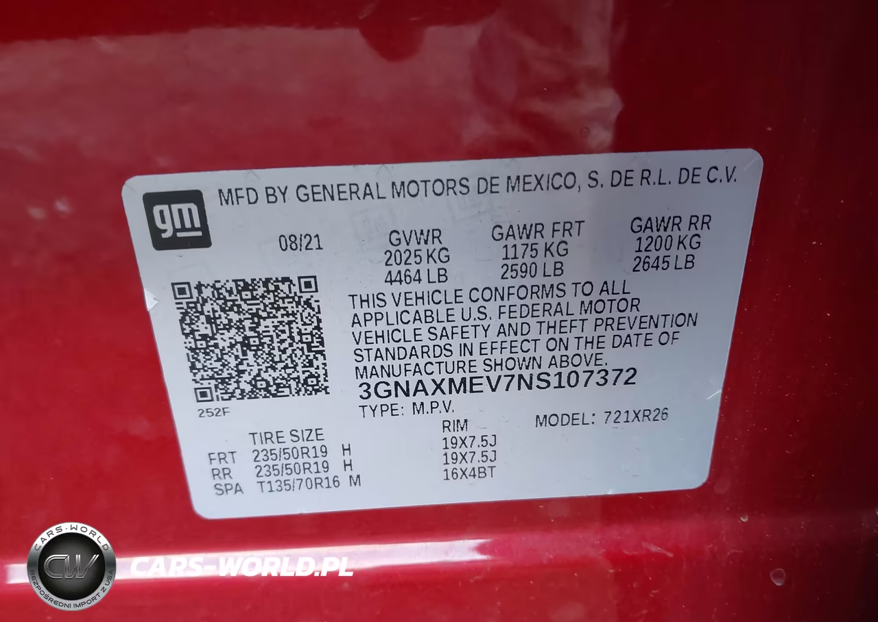 2022 Chevrolet Equinox Fwd Rs VIN:3GNAXMEV7NS107372 - 9