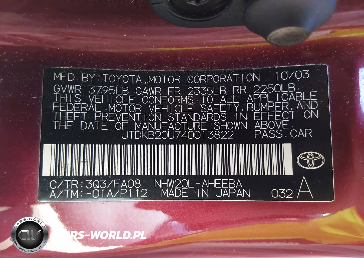 2004 Toyota Prius VIN:JTDKB20U740013822 - 9