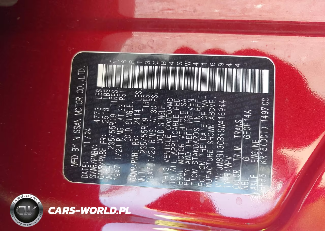 2025 Nissan Rogue Sl Intelligent Awd VIN:JN8BT3CB4SW416944 - 9