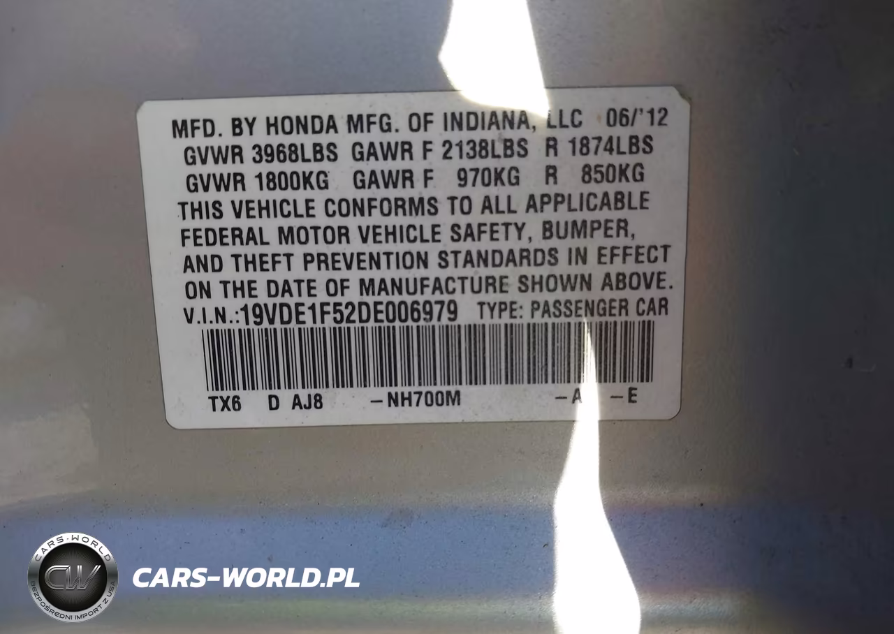 2013 Acura Ilx 2.0L VIN:19VDE1F52DE006979 - 9
