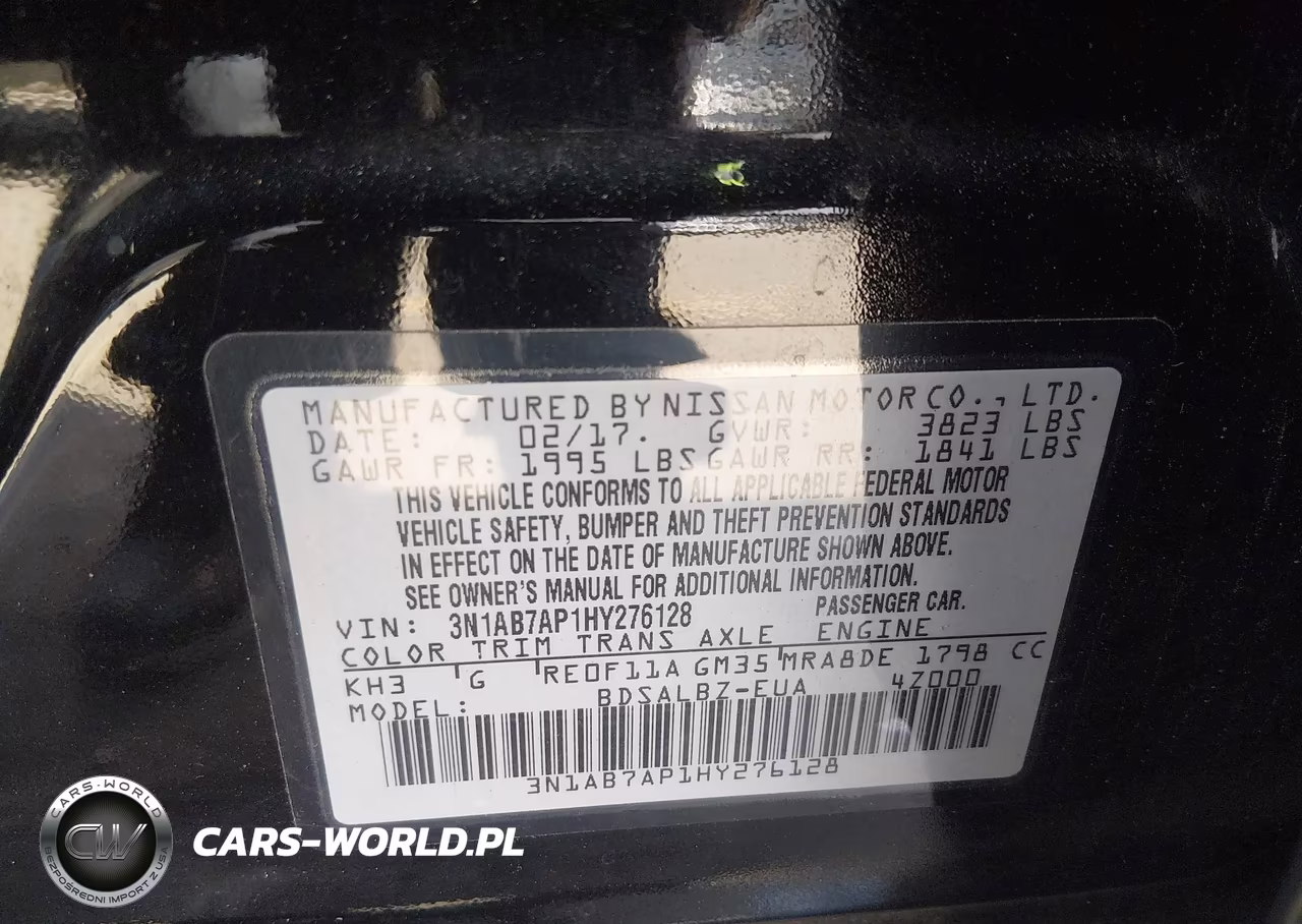 2017 Nissan Sentra S VIN:3N1AB7AP1HY276128 - 9