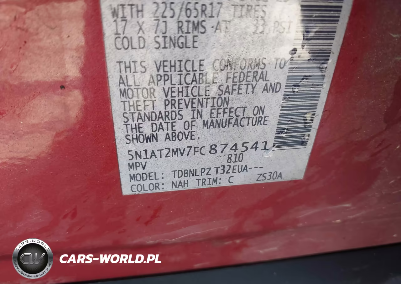 2015 Nissan Rogue S VIN:5N1AT2MV7FC874541 - 9