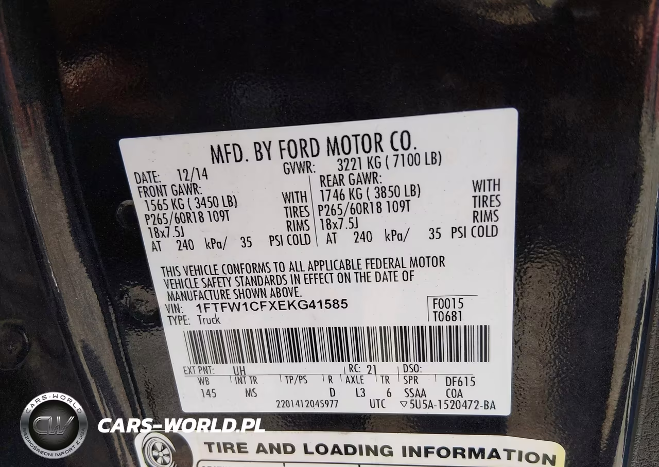 2014 Ford F-150 Xlt VIN:1FTFW1CFXEKG41585 - 9