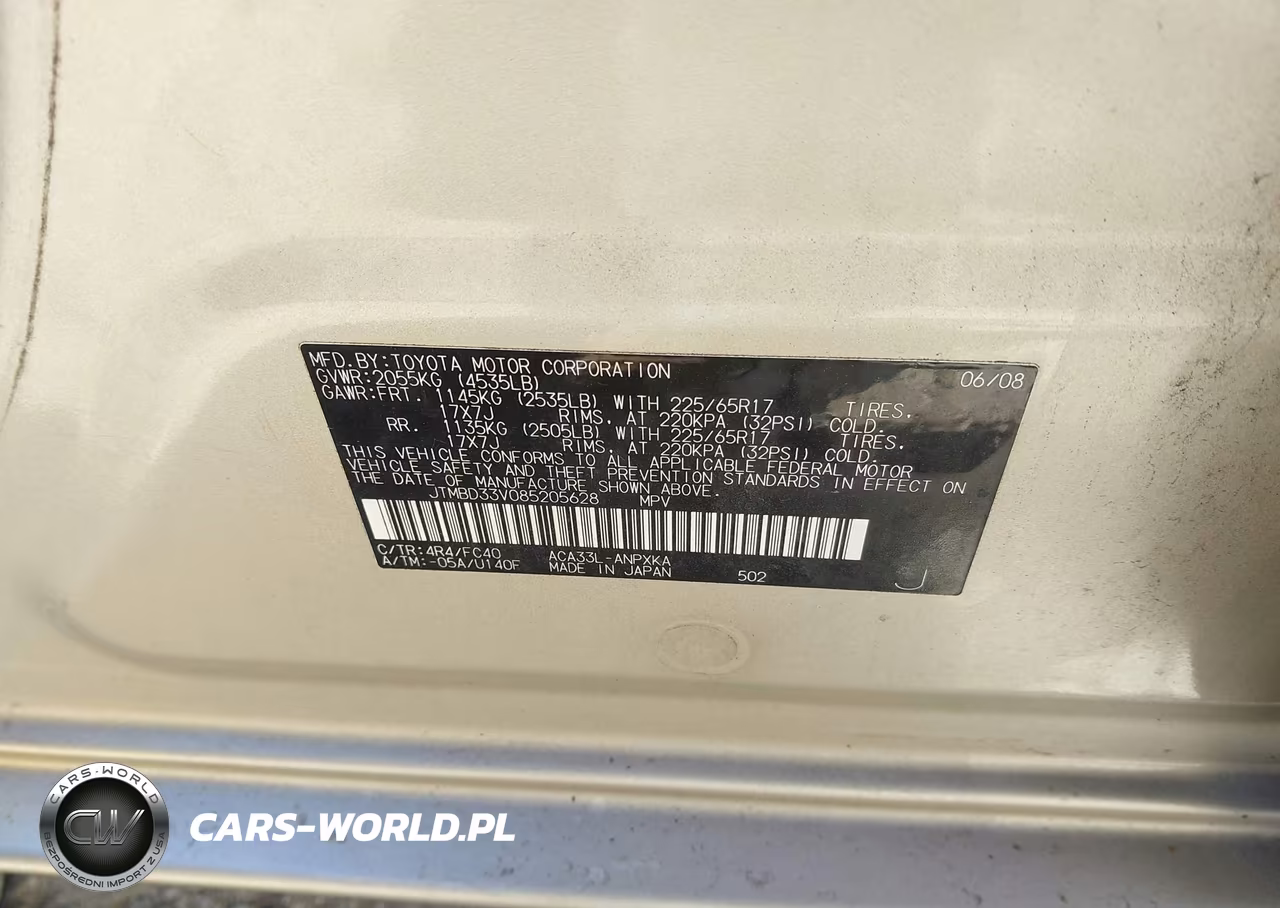 2008 Toyota Rav4 VIN:JTMBD33V085205628 - 9