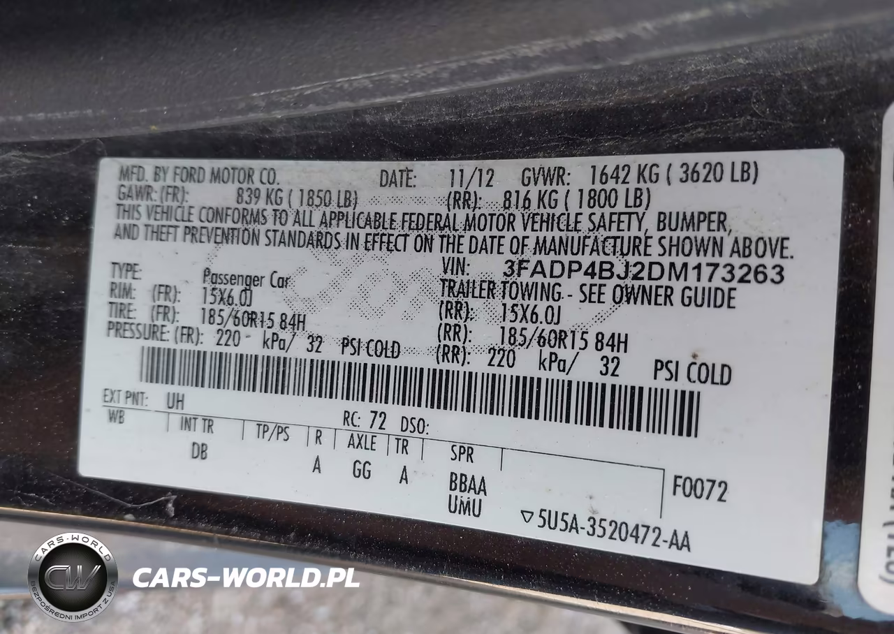 2013 Ford Fiesta Se VIN:3FADP4BJ2DM173263 - 9