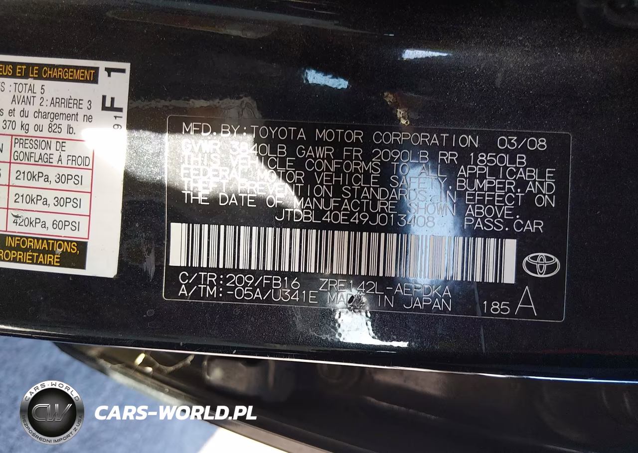 2009 Toyota Corolla Le VIN:JTDBL40E49J013408 - 12