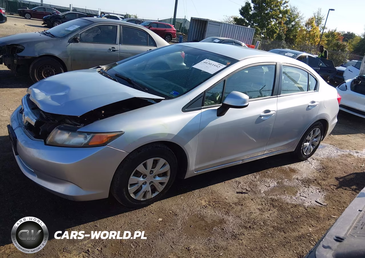 2012 Honda Civic Lx VIN:2HGFB2F53CH566576 - 2