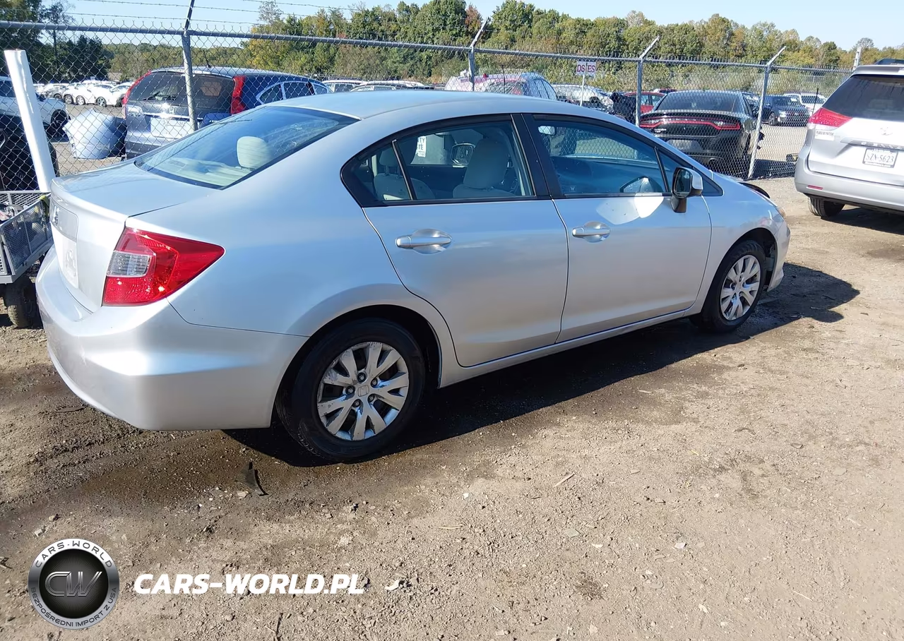 2012 Honda Civic Lx VIN:2HGFB2F53CH566576 - 4