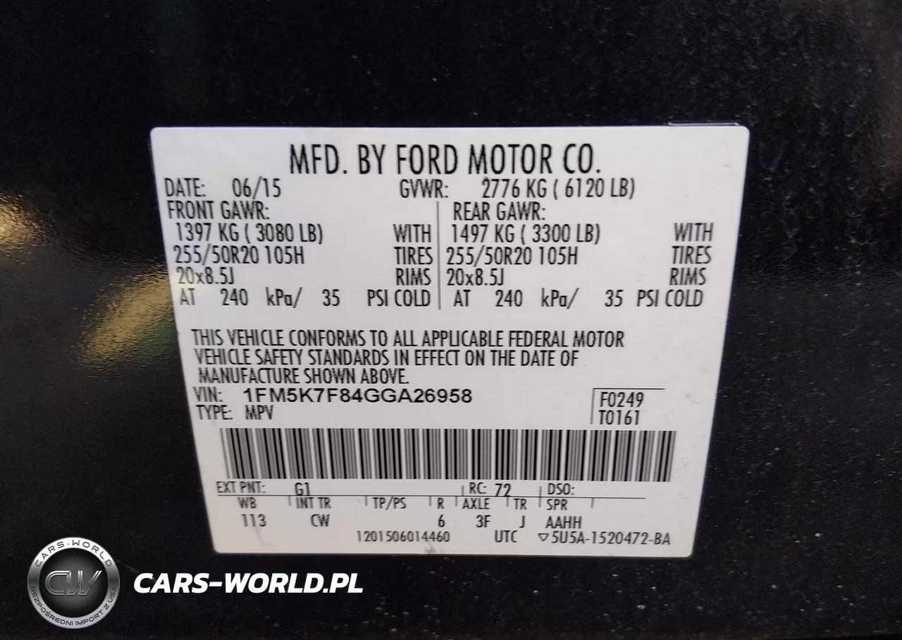 2016 Ford Explorer Limited VIN:1FM5K7F84GGA26958 - 9