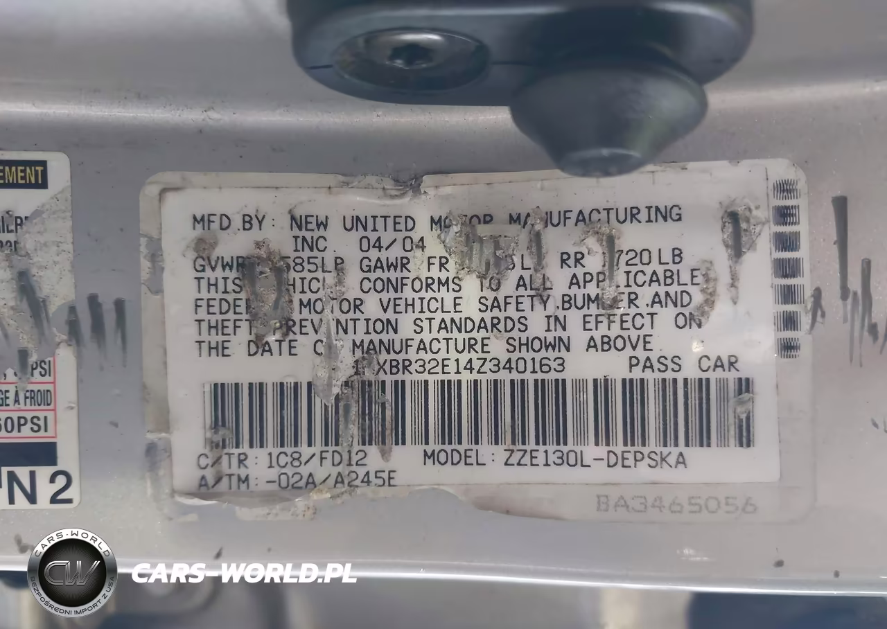 2004 Toyota Corolla S VIN:1NXBR32E14Z340163 - 9