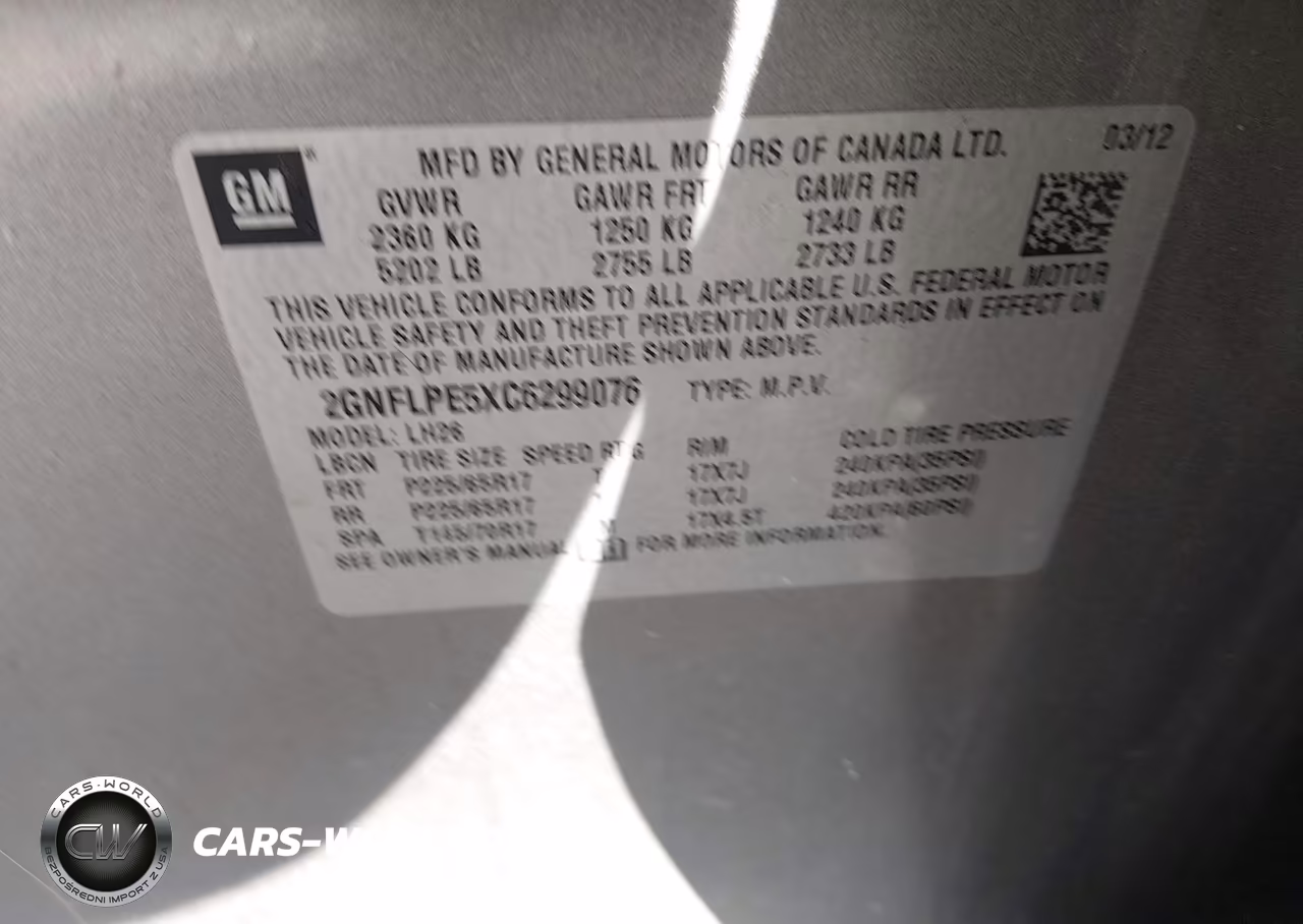 2012 Chevrolet Equinox 2Lt VIN:2GNFLPE5XC6299076 - 9