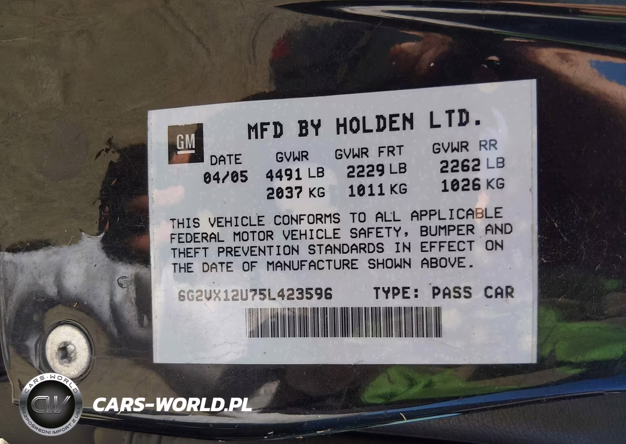 2005 Pontiac Gto VIN:6G2VX12U75L423596 - 9