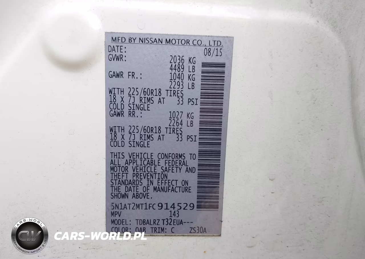 2015 Nissan Rogue Sl VIN:5N1AT2MT1FC914529 - 9