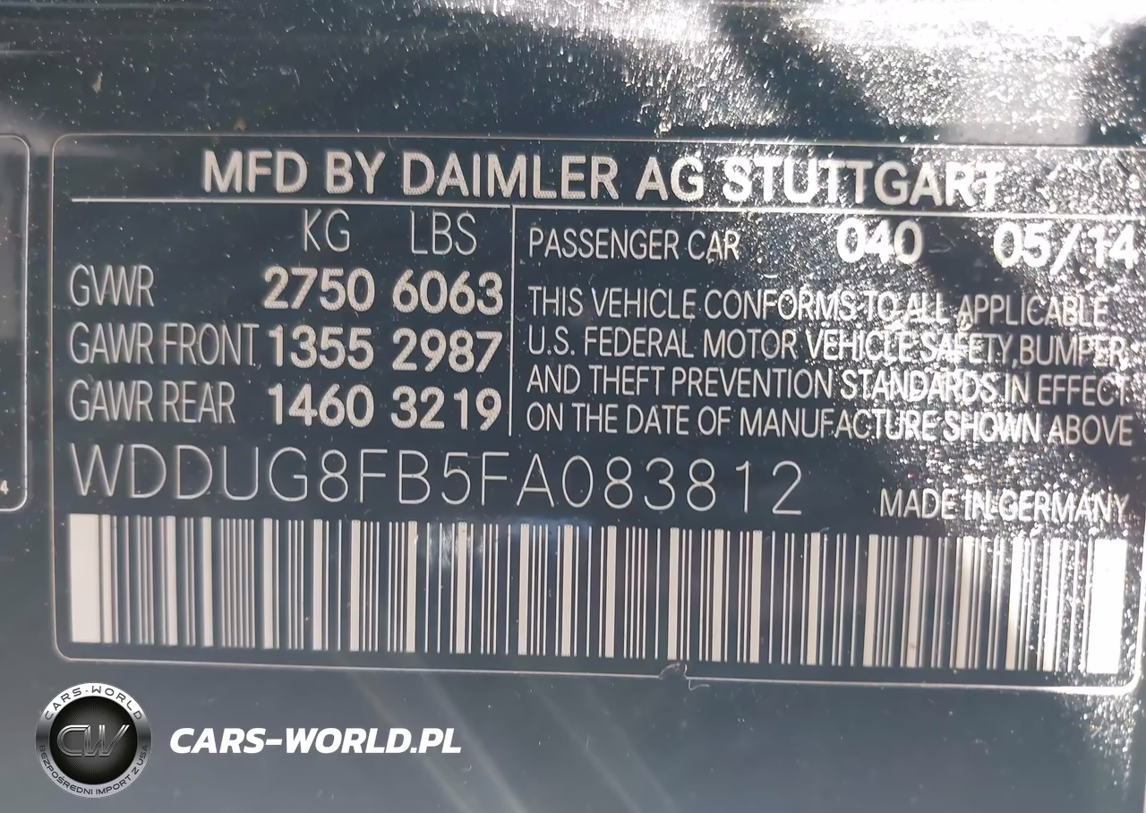 2015 Mercedes-Benz S 550 4Matic VIN:WDDUG8FB5FA083812 - 9