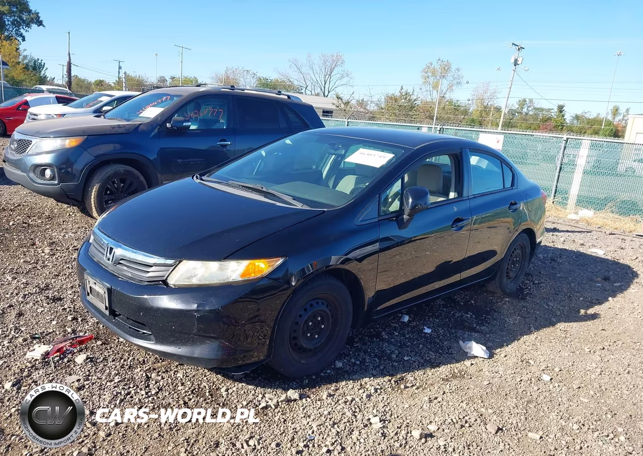 2012 Honda Civic Lx VIN:19XFB2F59CE019452 - 2