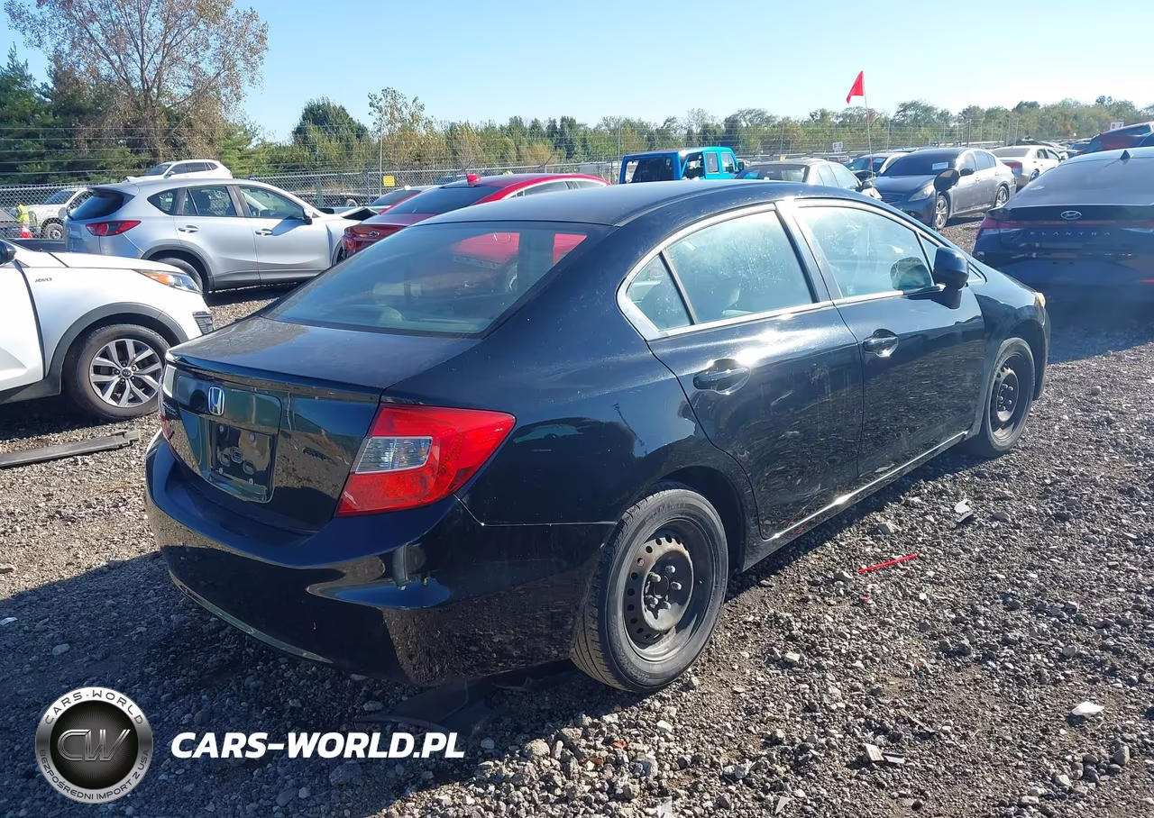 2012 Honda Civic Lx VIN:19XFB2F59CE019452 - 4