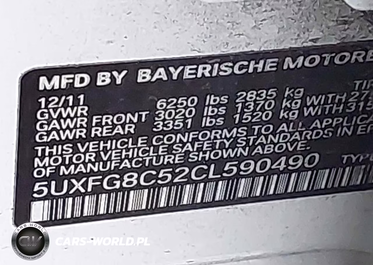 2012 BMW X6 xDrive50I VIN:5UXFG8C52CL590490 - 9