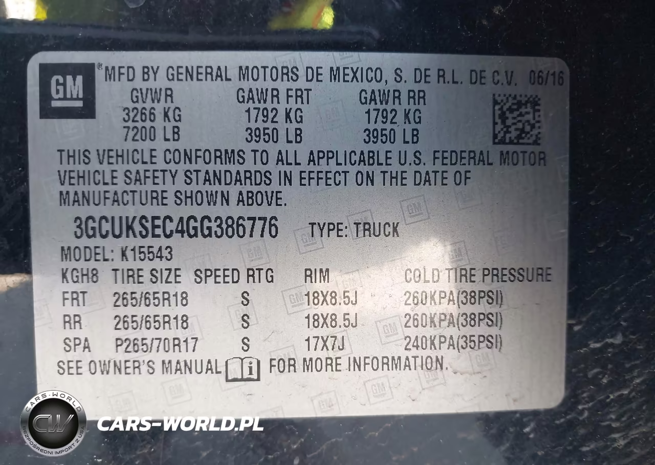 2016 Chevrolet Silverado 1500 2Lz VIN:3GCUKSEC4GG386776 - 9