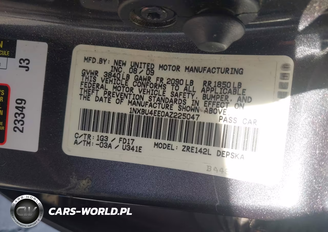 2010 Toyota Corolla S VIN:1NXBU4EE0AZ225047 - 9