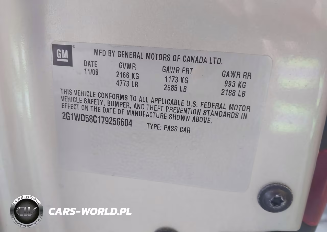 2007 Chevrolet Impala Ss VIN:2G1WD58C179256604 - 9