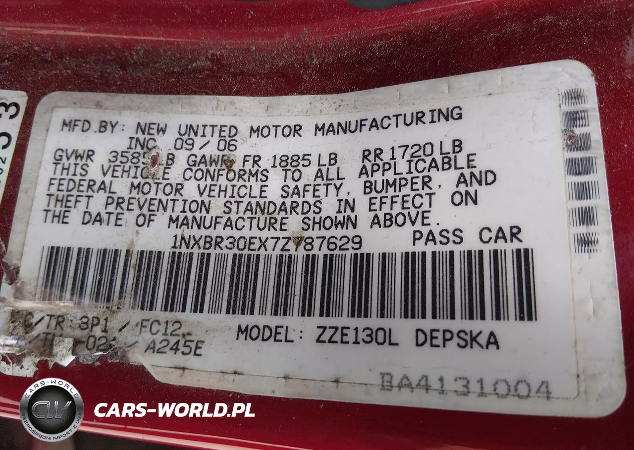 2007 Toyota Corolla S VIN:1NXBR30EX7Z787629 - 9