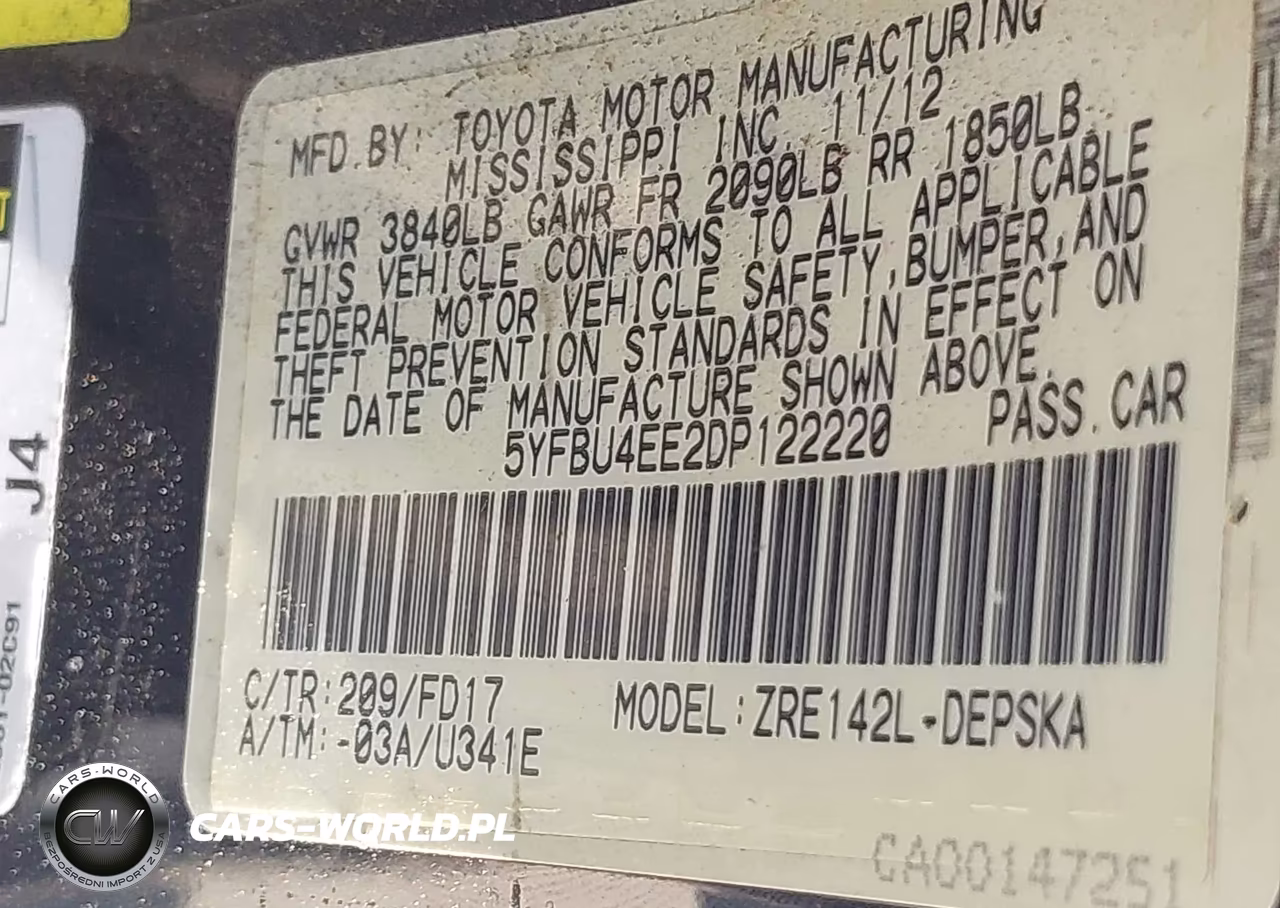 2013 Toyota Corolla S VIN:5YFBU4EE2DP122220 - 9