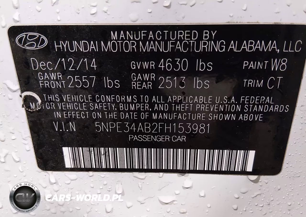 2015 Hyundai Sonata Limited 2.0T VIN:5NPE34AB2FH153981 - 9