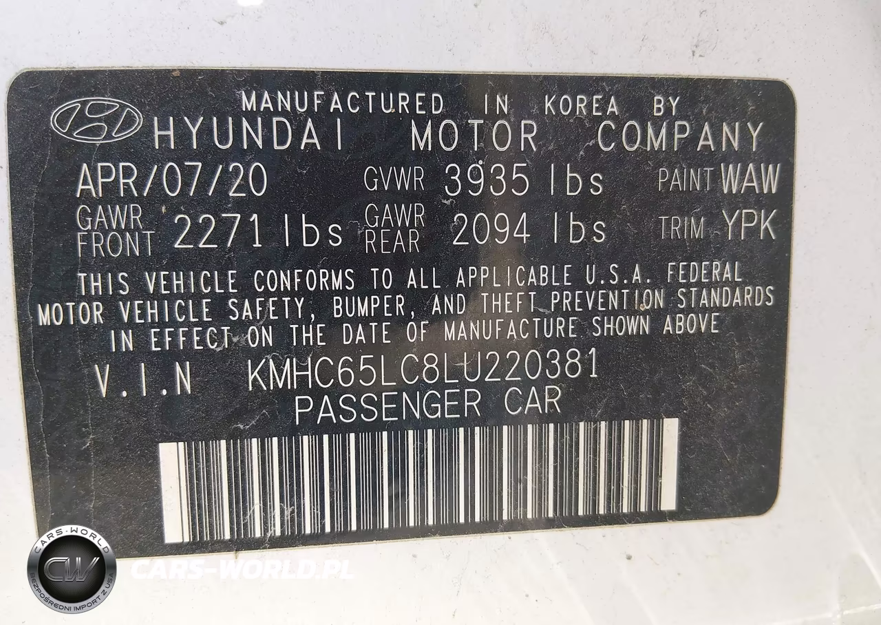 2020 Hyundai Ioniq Hybrid Blue VIN:KMHC65LC8LU220381 - 9