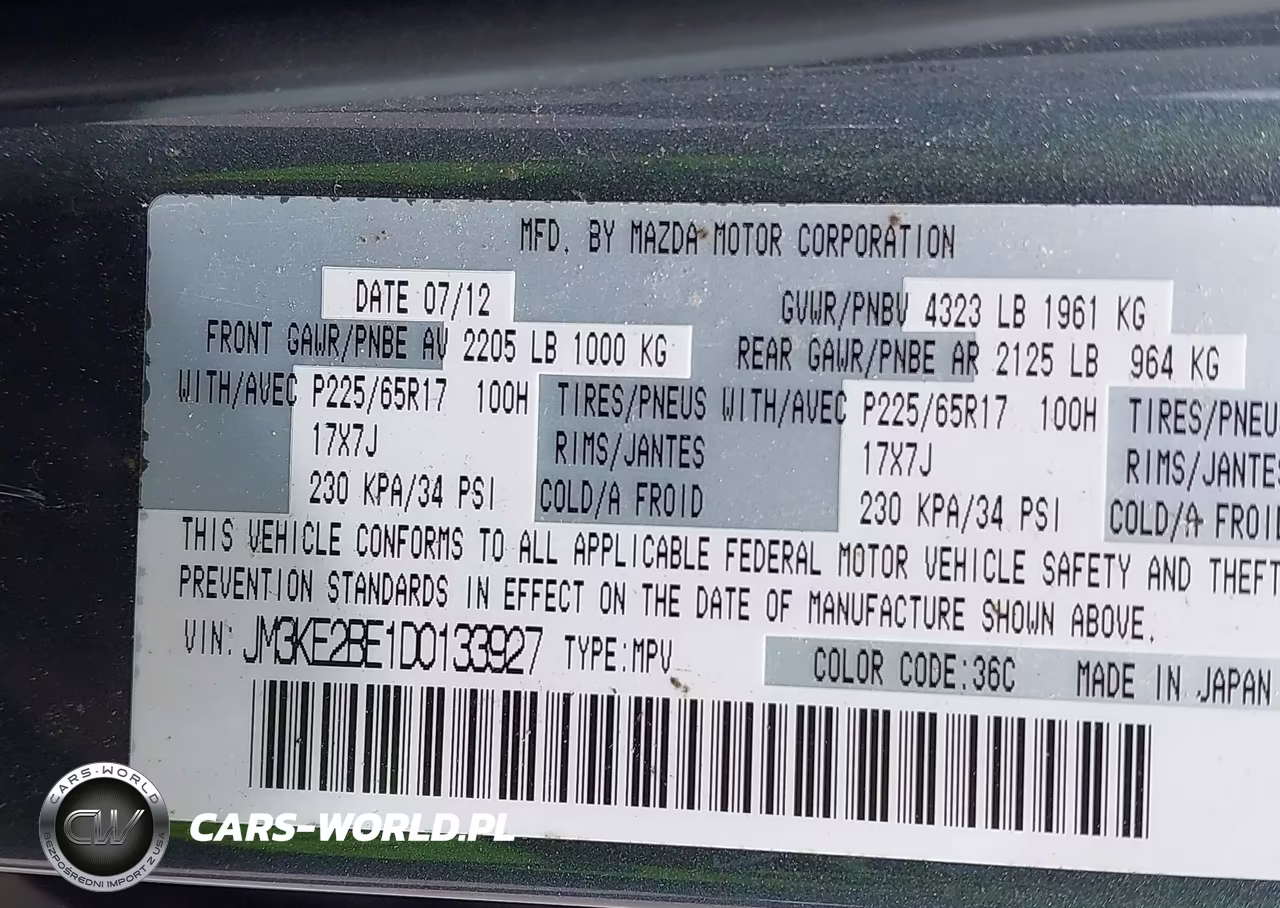 2013 Mazda Cx-5 Sport VIN:JM3KE2BE1D0133927 - 9