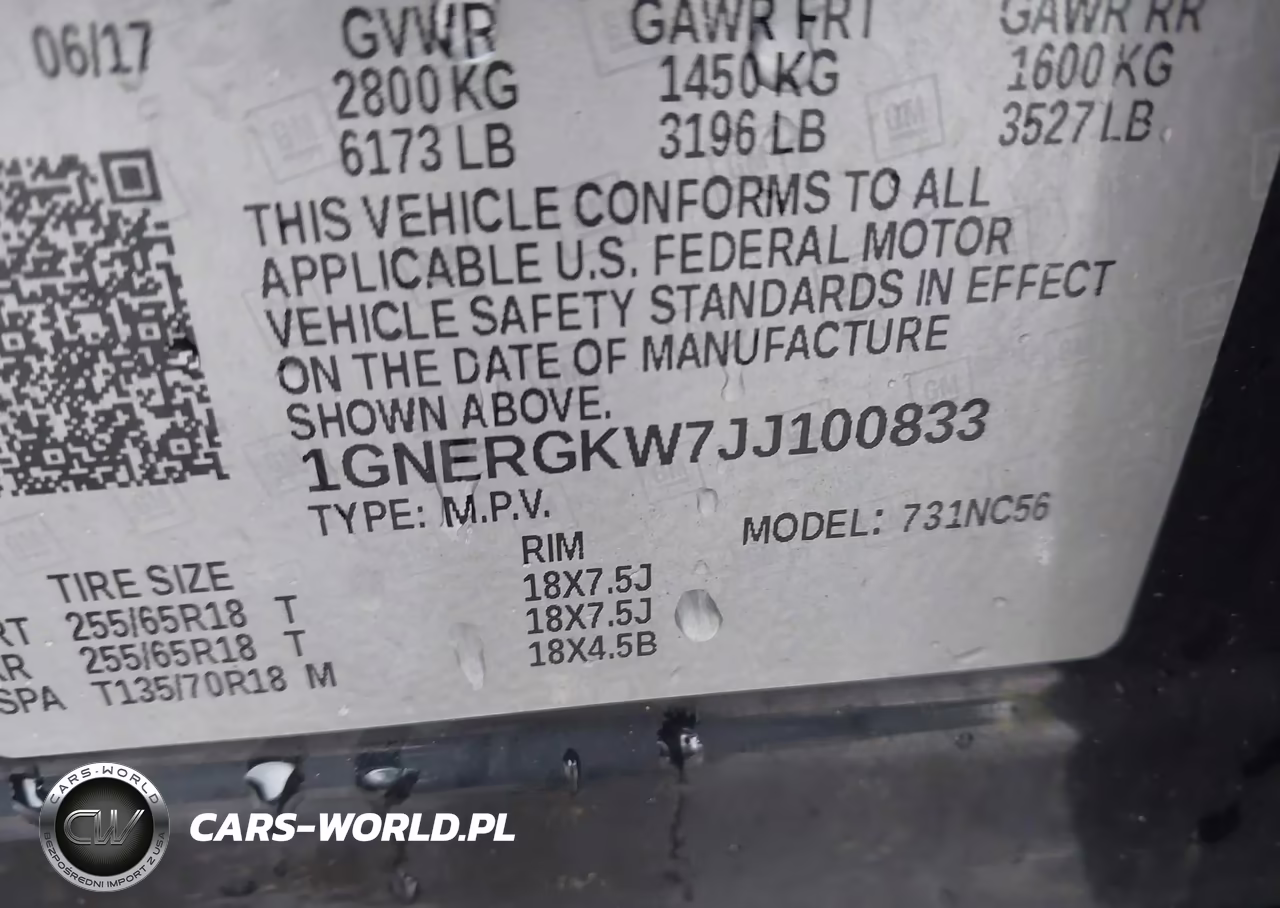 2018 Chevrolet Traverse 1Lt VIN:1GNERGKW7JJ100833 - 9