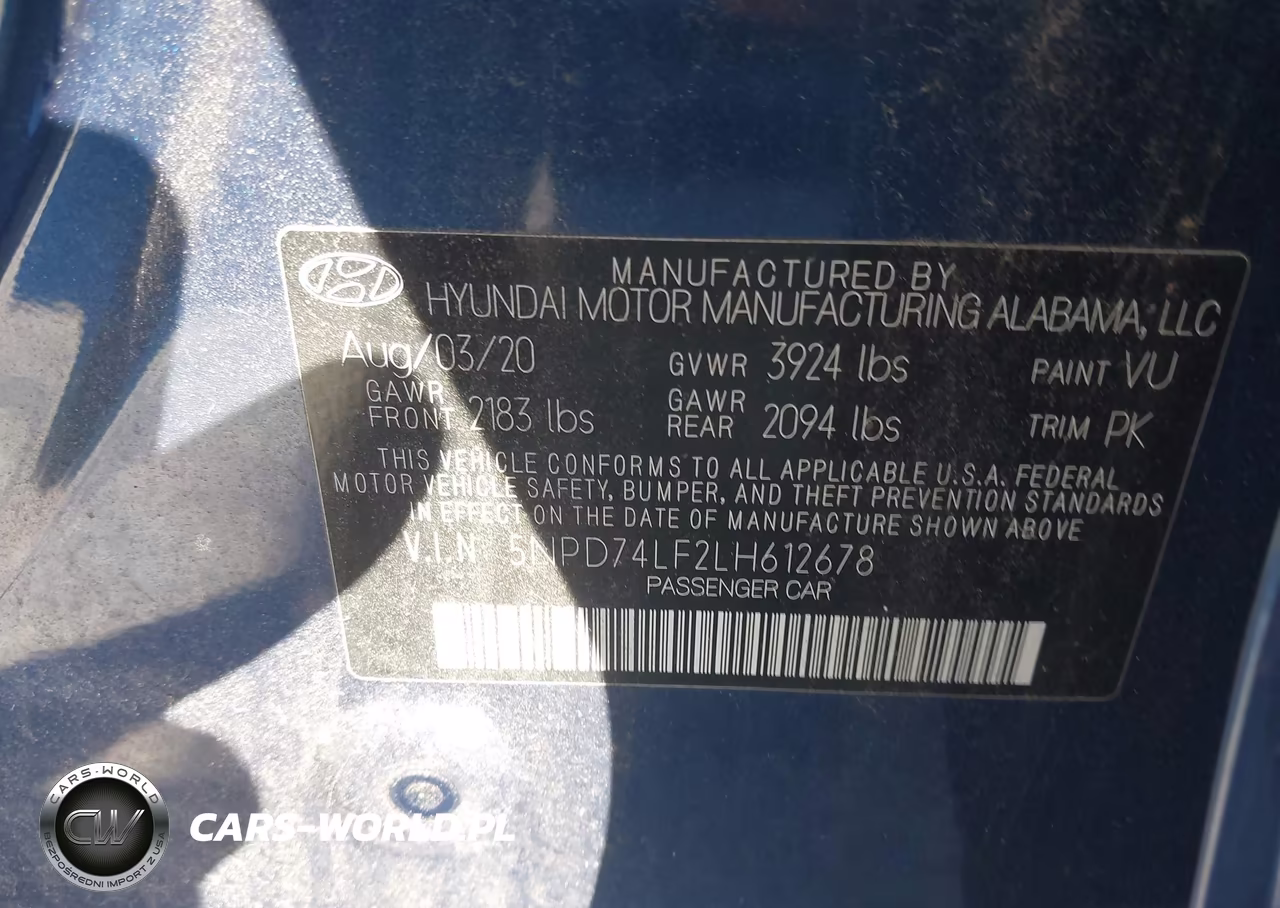 2020 Hyundai Elantra Se VIN:5NPD74LF2LH612678 - 9