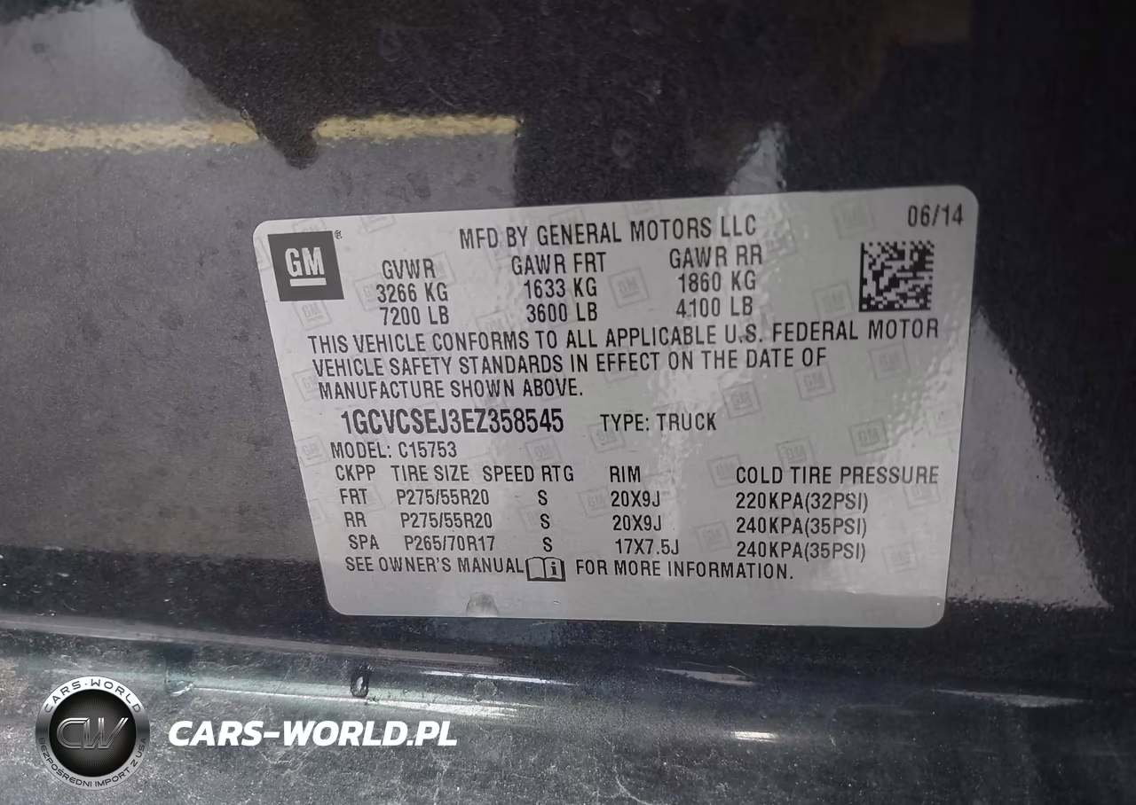 2014 Chevrolet Silverado 1500 1Lz VIN:1GCVCSEJ3EZ358545 - 9