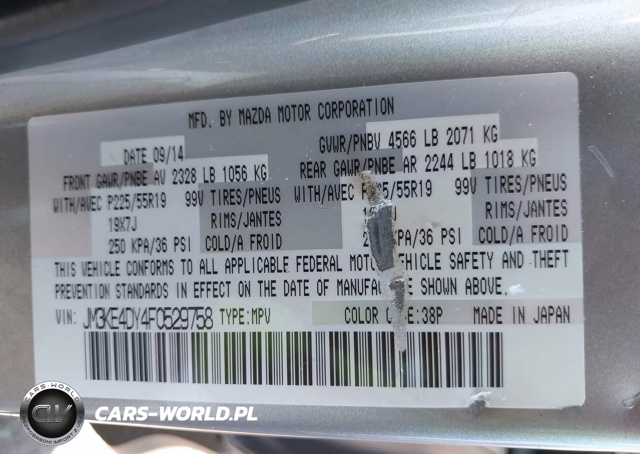 2015 Mazda Cx-5 Grand Touring VIN:JM3KE4DY4F0529758 - 9