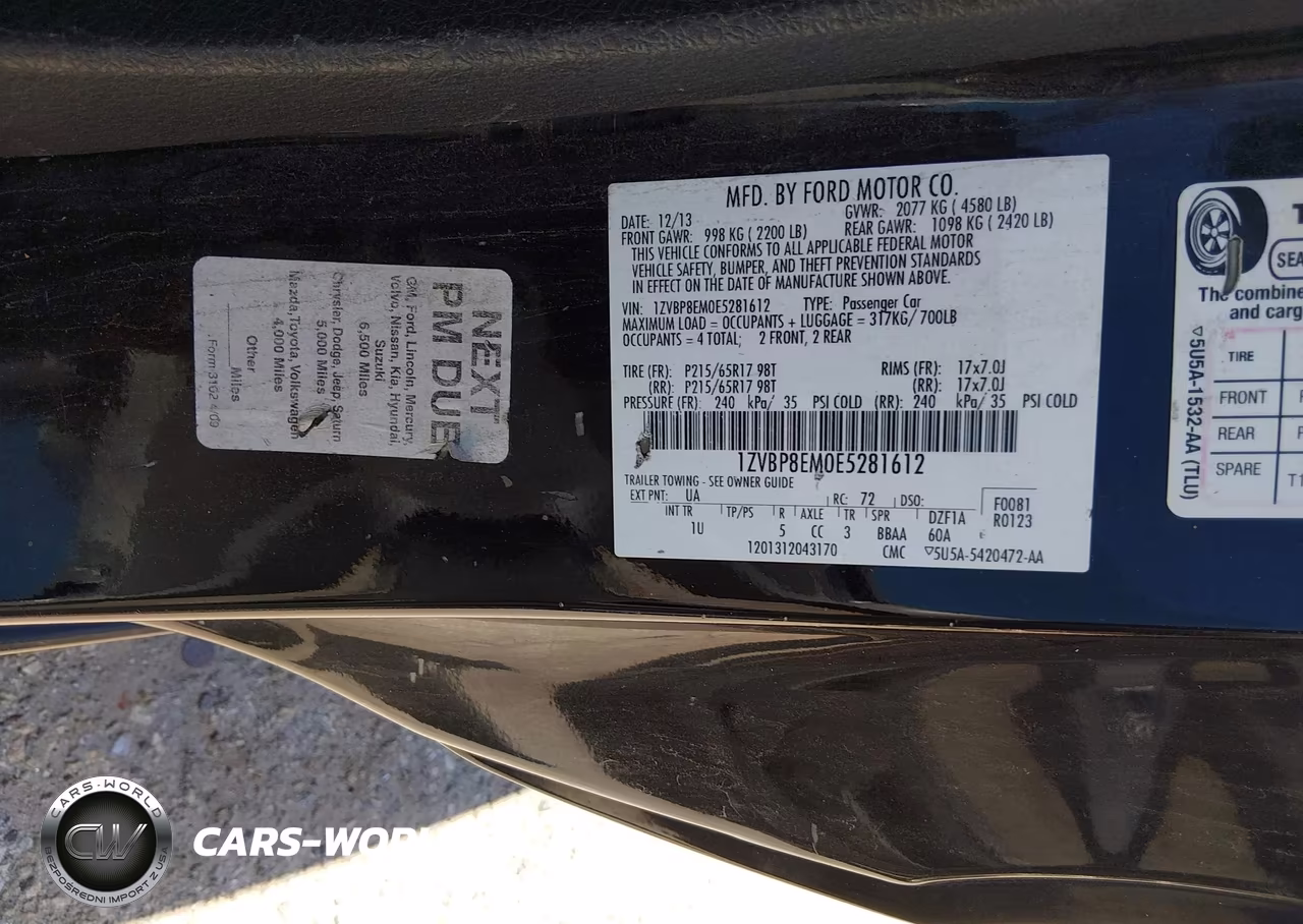 2014 Ford Mustang V6 VIN:1ZVBP8EM0E5281612 - 7