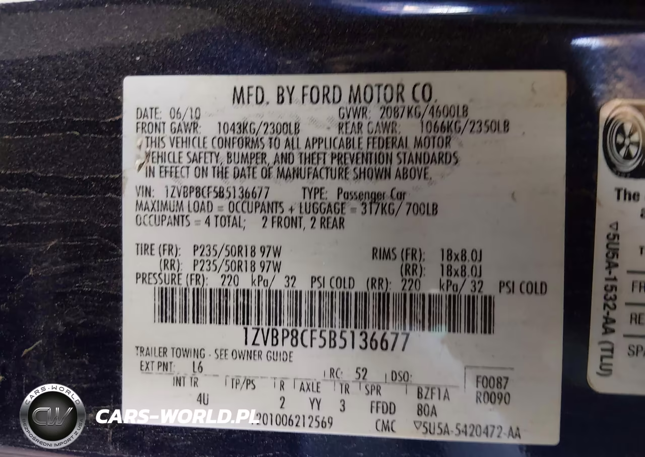 2011 Ford Mustang Gt Premium VIN:1ZVBP8CF5B5136677 - 8