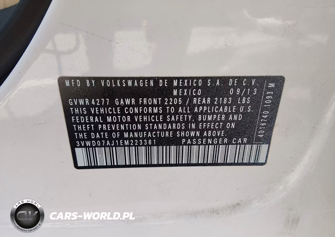 2014 Volkswagen Jetta 1.8T Se VIN:3VWD07AJ1EM223361 - 9