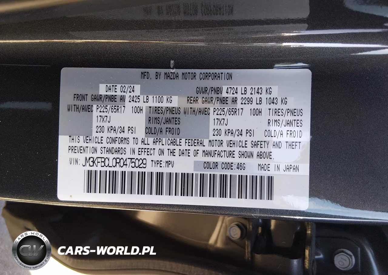 2024 Mazda Cx-5 2.5 S Preferred VIN:JM3KFBCL0R0475029 - 9