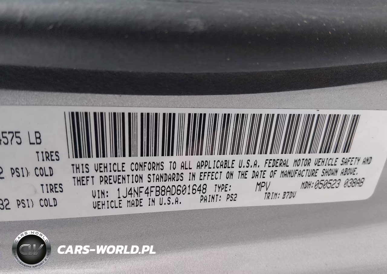 2010 Jeep Compass Sport VIN:1J4NF4FB8AD601648 - 9