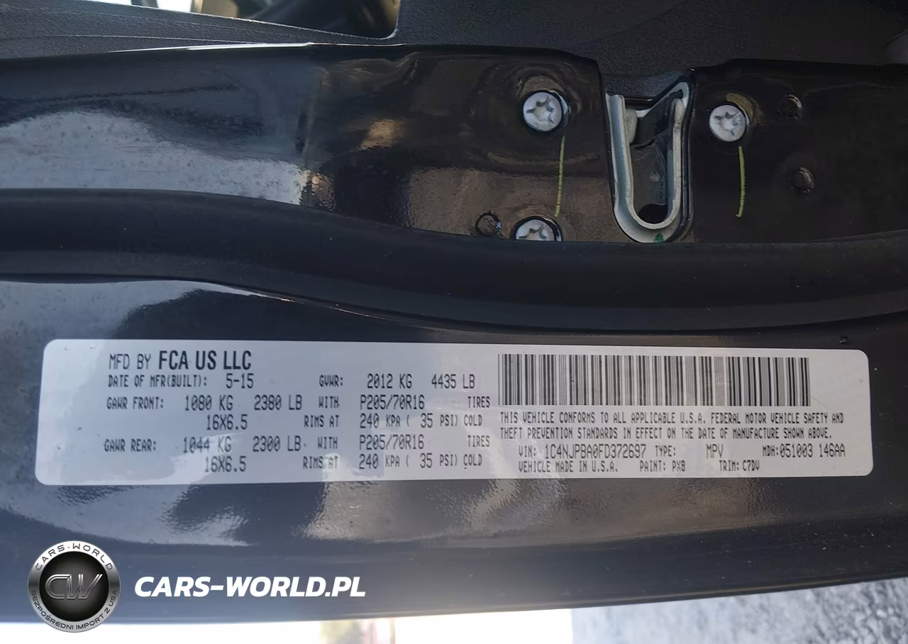 2015 Jeep Patriot Sport VIN:1C4NJPBA0FD372697 - 9