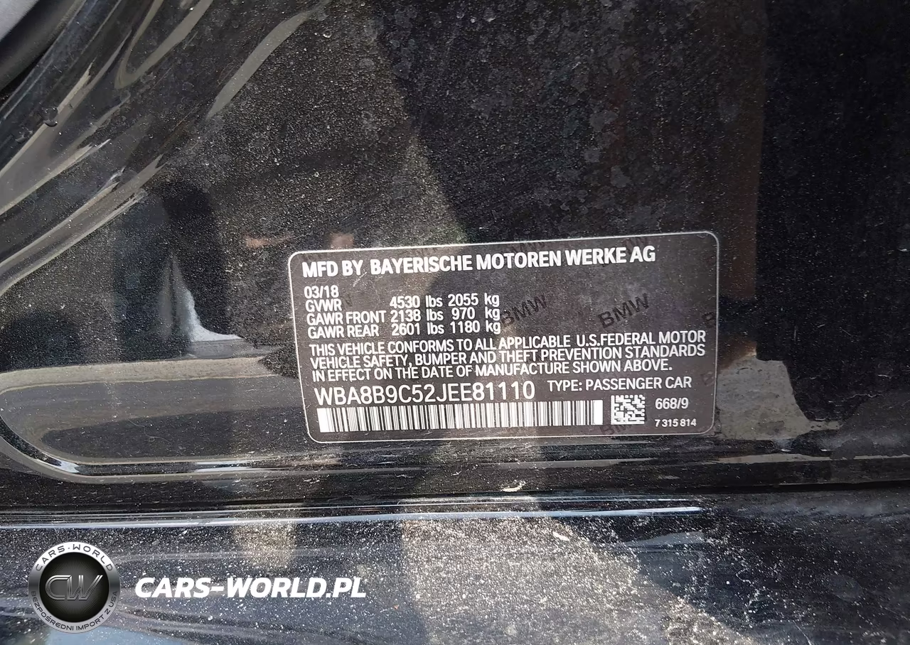 2018 BMW 330I VIN:WBA8B9C52JEE81110 - 9
