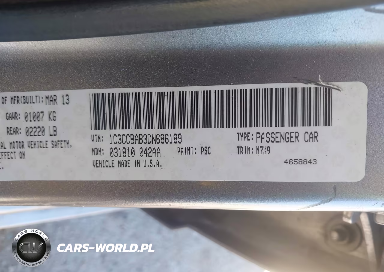 2013 Chrysler 200 Lx VIN:1C3CCBAB3DN686189 - 9