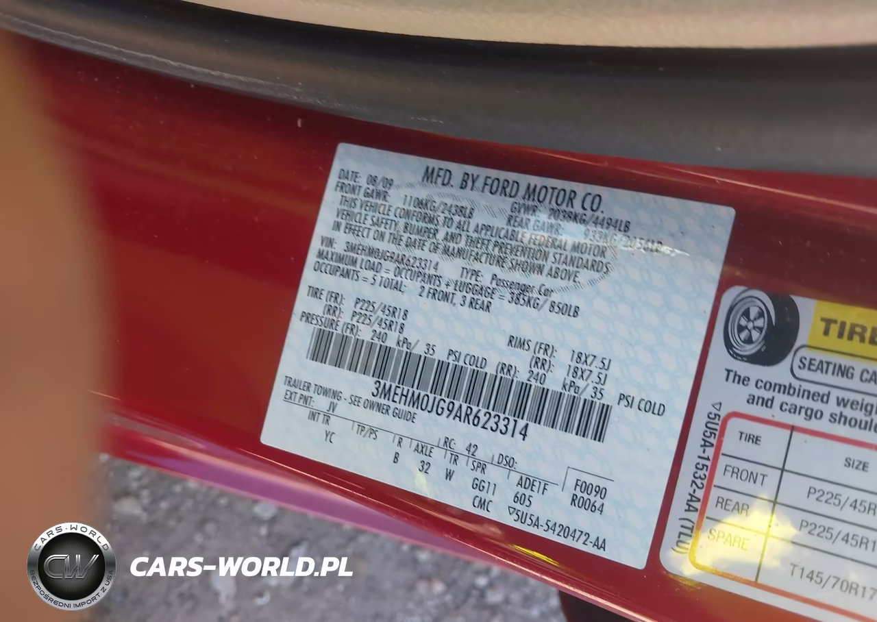 2010 Mercury Milan Premier VIN:3MEHM0JG9AR623314 - 9
